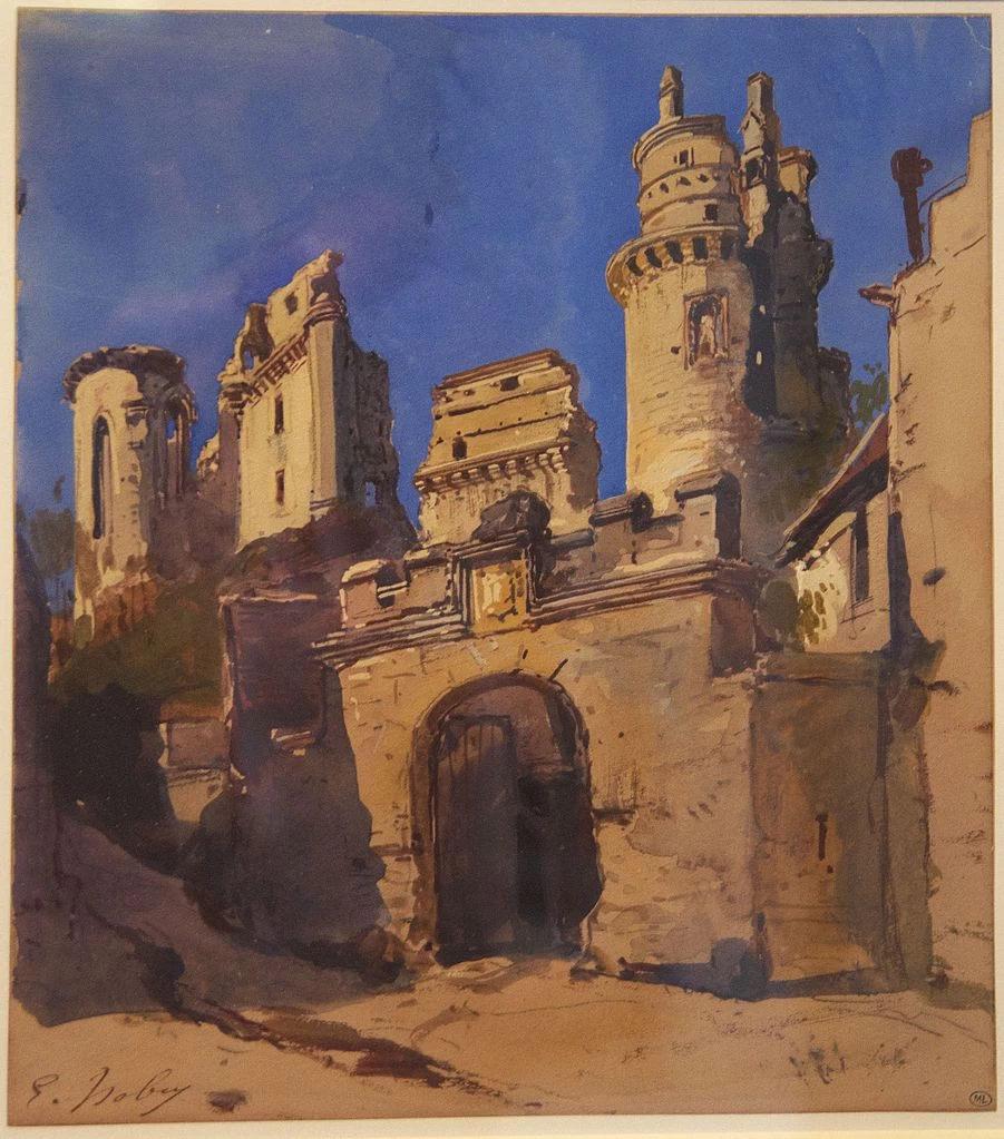 Castello di Pierrefonds in rovina - Louvre, Parigi